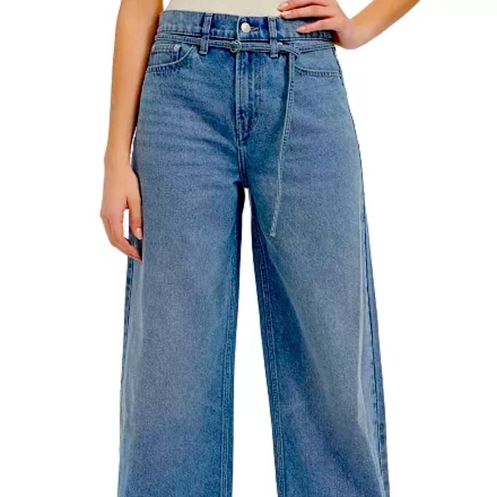 CALVIN KLEIN JEANS | Like 🆕 Cropped High Rise Wide Leg